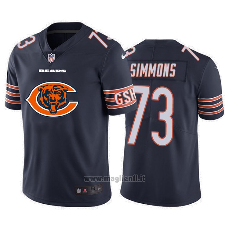 Maglia NFL Limited Chicago Bears Simmons Big Logo Blu